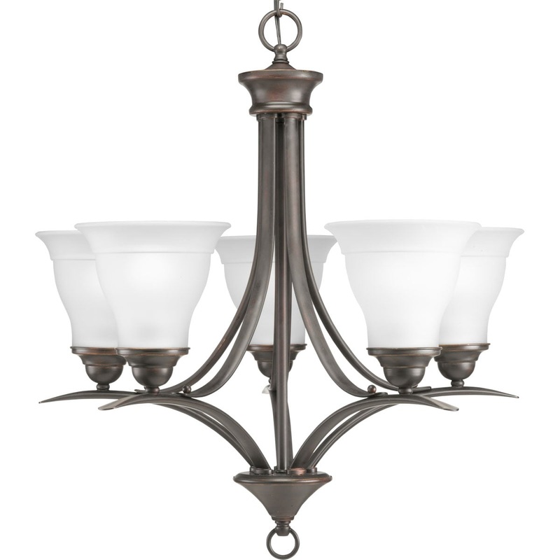 Progress Lighting Trinity 5-Light Antique Bronze Transitional Chandelier