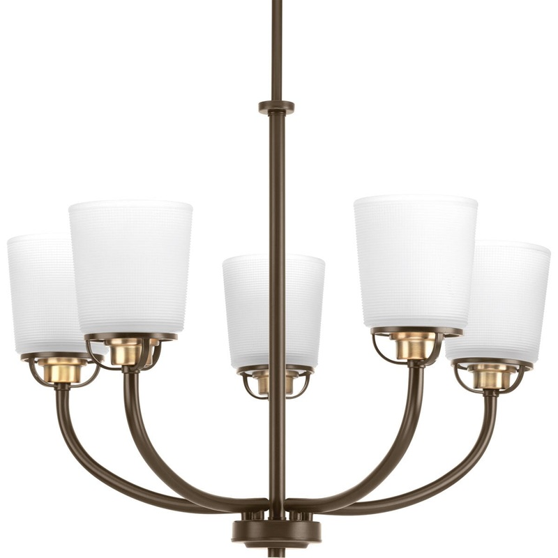 Progress Lighting West Village 5-Light Antique Bronze Transitional Chandelier