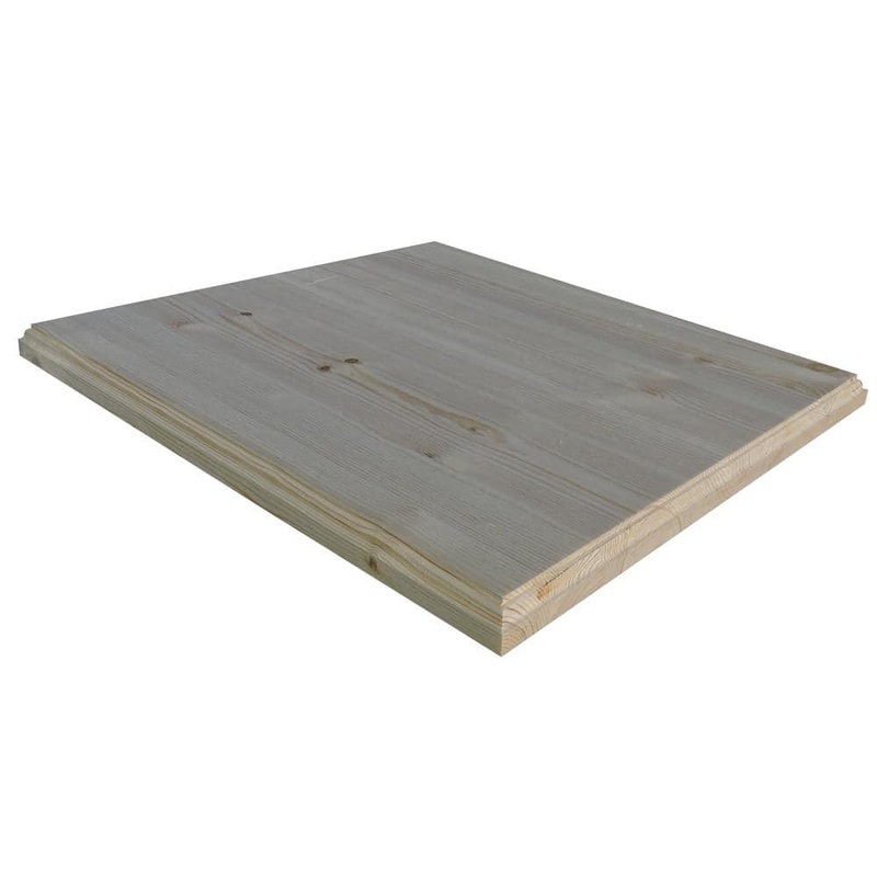 1 in. x 36 in. x 72 in. Allwood Pine Project Panel Table Island Top with Classic Roman Edges