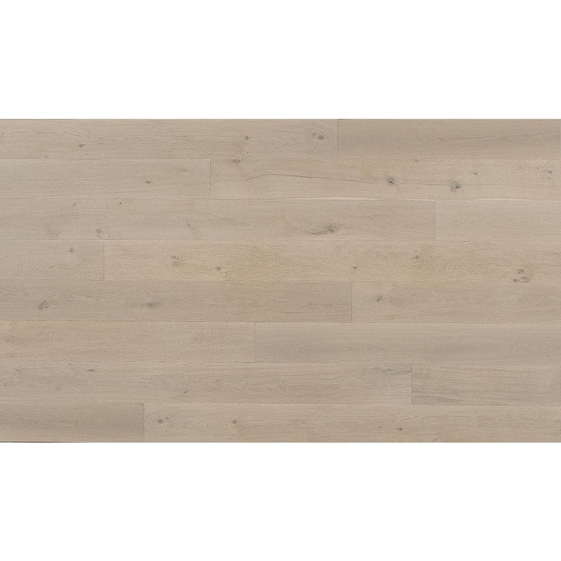 ASPEN FLOORING Portside White Oak 9/16 in. T x 8.66 in. W Tongue and Groove Wire Brushed Engineered Hardwood Flooring (31.25 sqft/case)