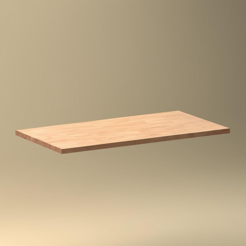 Hampton Bay 6 ft. Unfinished Hevea Solid Wood Butcher Block Countertop