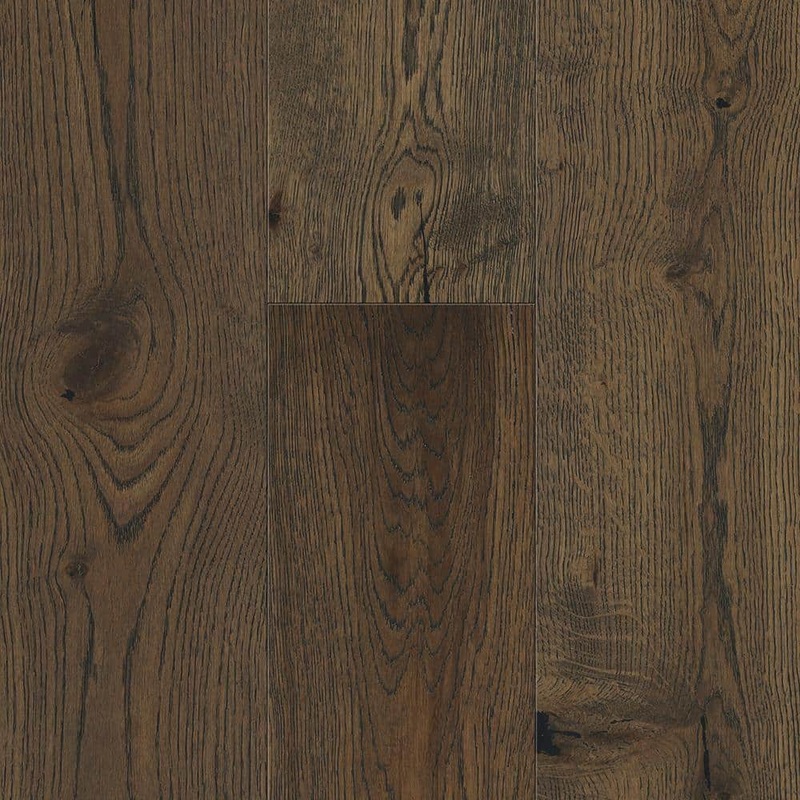 Sure+ Weathered Oak White Oak 1/4 in. T x 6.5 in. W Click Lock Hand Scraped Engineered Hardwood Flooring (21.7 sqft/case)