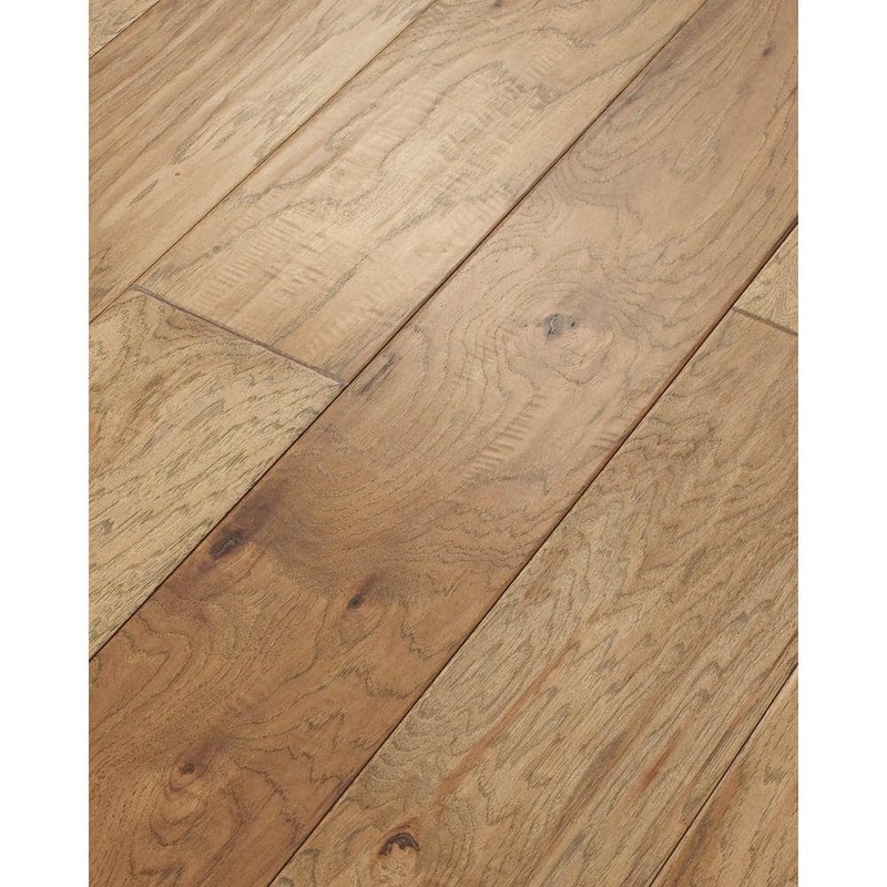 Shaw Olympia Cider Hickory 3/8 In. T X 6.3 in. W Tongue and Groove Scraped Engineered Hardwood Flooring (30.48 sq.ft./case)