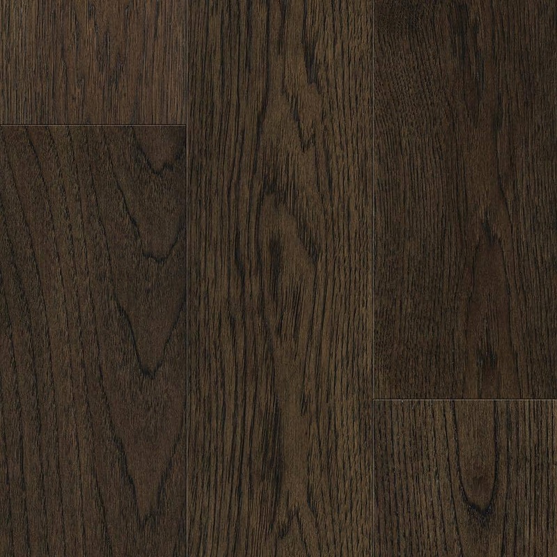 Sure+ Sepia Brown Hickory Hickory 1/4 in. T x 6.5 in. W Click Lock W Brushed Engineered Hardwood Flooring (21.7 sq.ft./case)