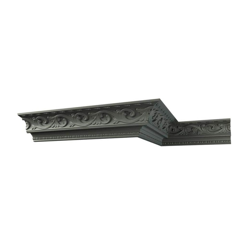 Ekena Millwork Madeline 4 in. D x 5.625 in. W x 96 in. L Polyurethane Crown Moulding