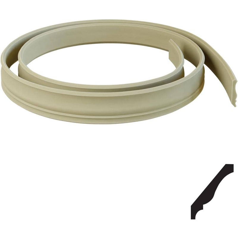 Ekena Millwork 9/16 in. x 144 in. x 4-1/4 in. Resin Crown Flexible Moulding
