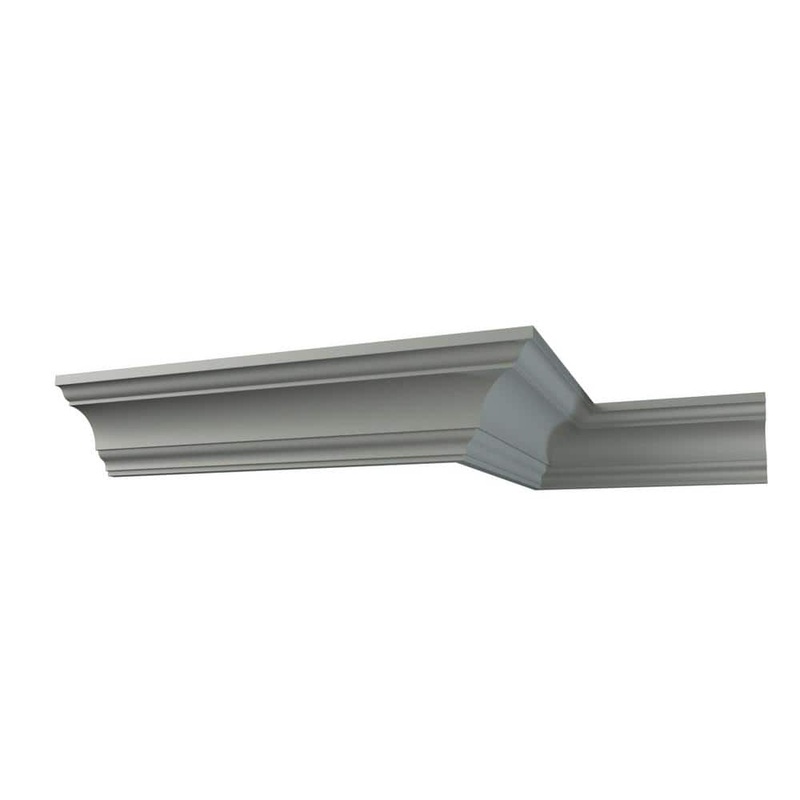 Ekena Millwork Austin 3.5 in. D x 5 in. W x 96 in. L Polyurethane Crown Moulding