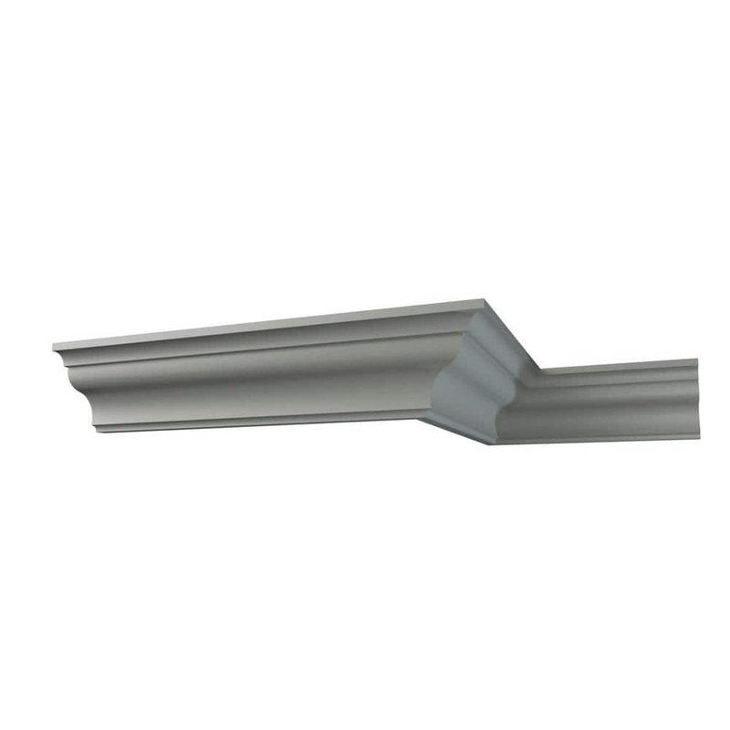 Ekena Millwork Azriel 3.5 in. D x 5 in. W x 96 in. L Polyurethane Crown Moulding