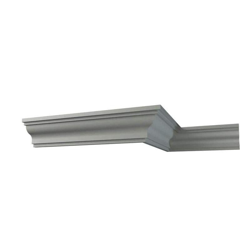 Ekena Millwork Cecilia 2 in. D x 3 in. W x 96 in. L Polyurethane Crown Moulding