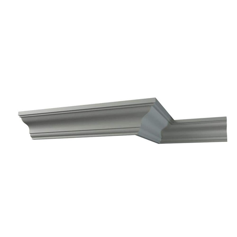Ekena Millwork June 4.75 in. D x 6.25 in. W x 94.5 in. L Polyurethane Crown Moulding