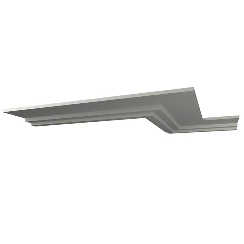 Ekena Millwork Kirizma 6.5 in. D x 6.5 in. W x 96 in. L Polyurethane Crown Moulding