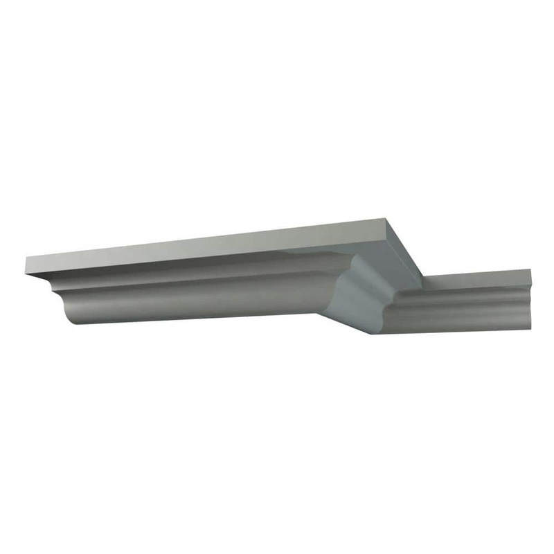 Ekena Millwork Marcus 0.75 in. D x 1.25 in. W x 96 in. L Polyurethane Crown Moulding