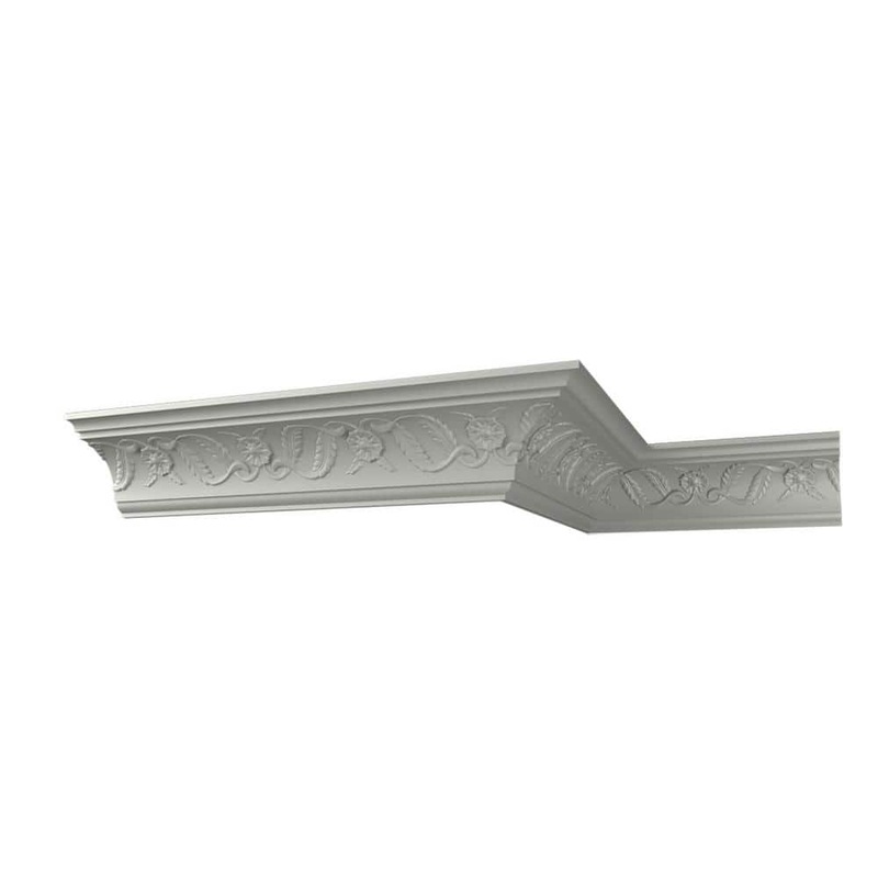 Ekena Millwork McKinney 4 in. D x 5.625 in. W x 96 in. L Polyurethane Crown Moulding