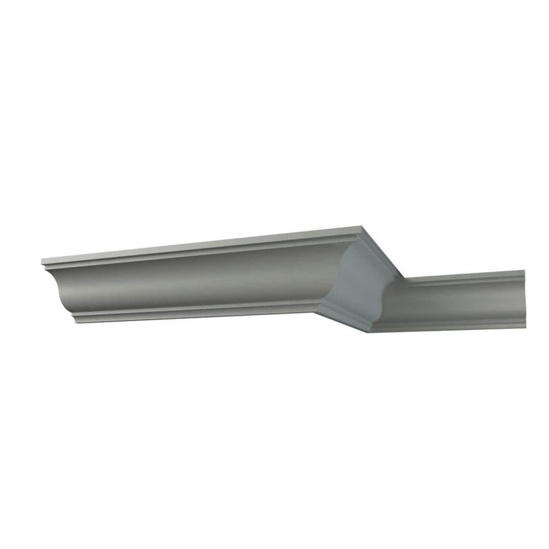 Ekena Millwork Morgan 3.125 in. D x 4.5 in. W x 96 in. L Polyurethane Crown Moulding