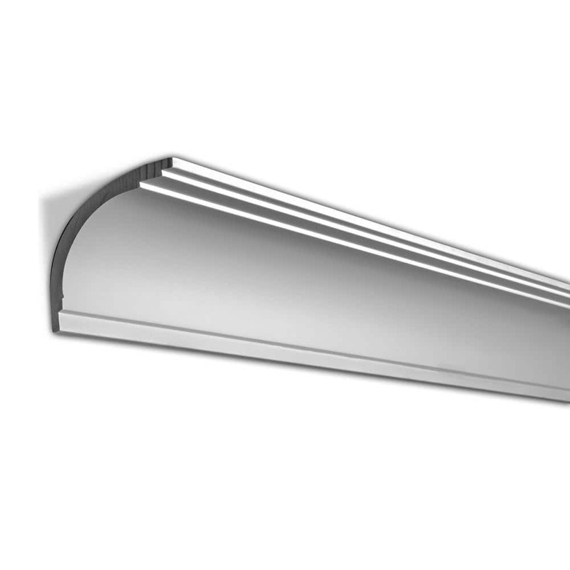 American Pro Decor 4-3/8 in. x 4-3/4 in. x 94-1/2 in. Plain Polyurethane Crown Moulding Pro Pack 15-1/2 LF (2-Pack)