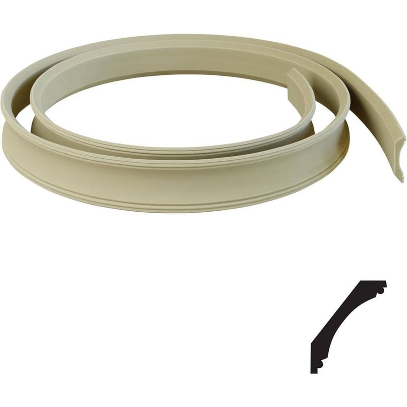 Ekena Millwork 11/16 in. x 144 in. x 4-1/4 in. Resin Crown Flexible Moulding