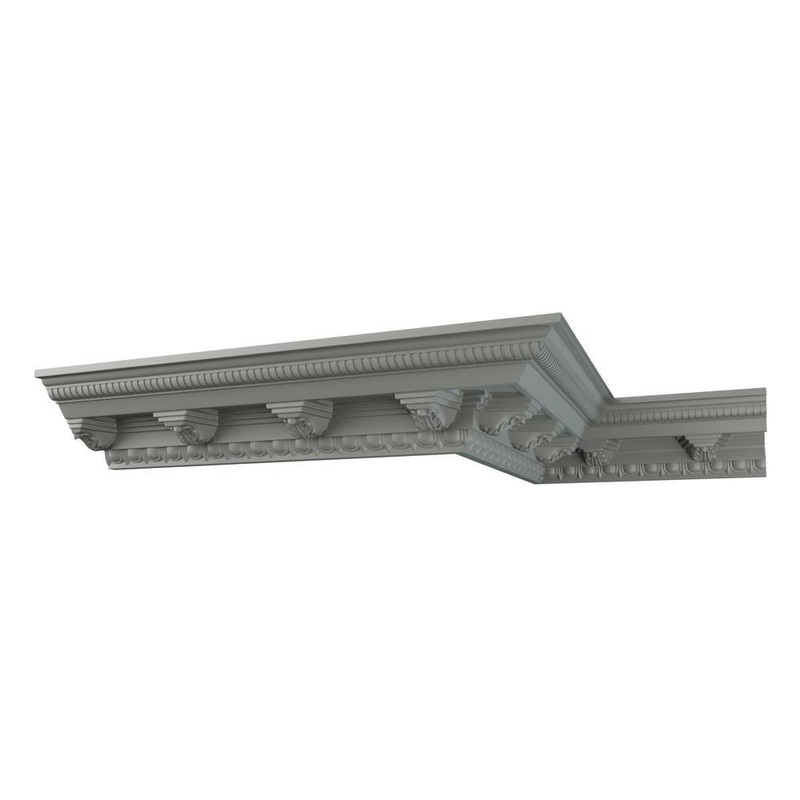 Ekena Millwork Arianna 6.625 in. D x 8.25 in. W x 96 in. L Polyurethane Crown Moulding