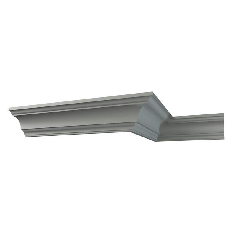 Ekena Millwork Austin 4 in. D x 5.5 in. W x 96 in. L Polyurethane Crown Moulding