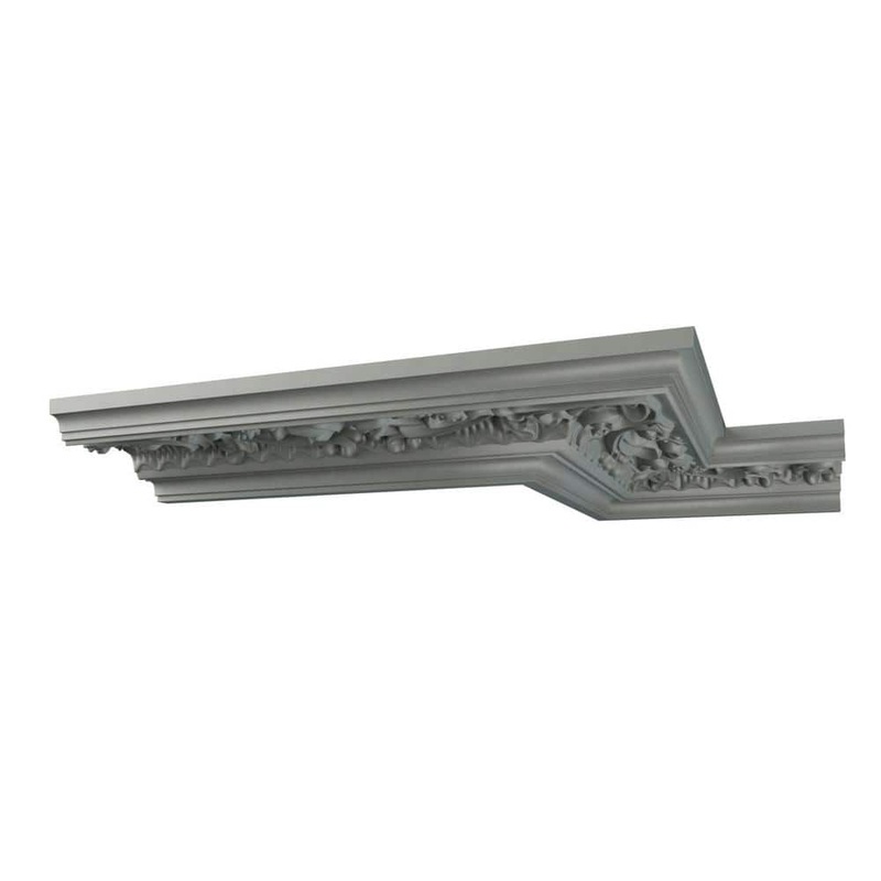 Ekena Millwork Bruce 2.125 in. D x 5.125 in. W x 96 in. L Polyurethane Crown Moulding