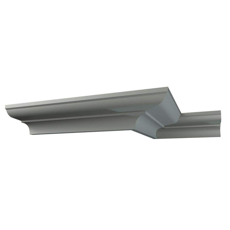 Ekena Millwork Denisse 5 in. D x 9.625 in. W x 96 in. L Polyurethane Crown Moulding