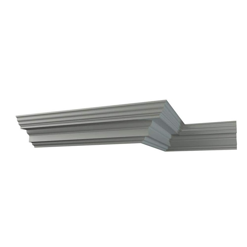 Ekena Millwork Domingo 9.625 in. D x 14.625 in. W x 96 in. L Polyurethane Crown Moulding