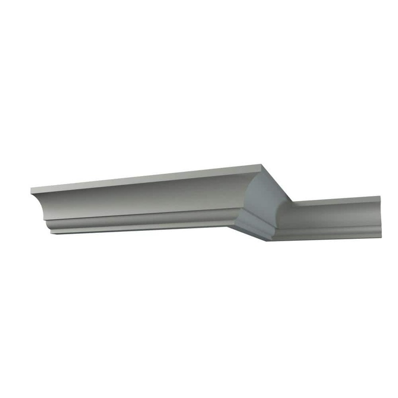 Ekena Millwork Eleanor 5.75 in. D x 8.125 in. W x 94.5 in. L Polyurethane Crown Moulding