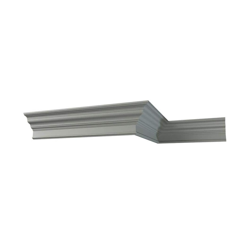 Ekena Millwork Lincoln 4.875 in. D x 8.625 in. W x 96 in. L Polyurethane Crown Moulding