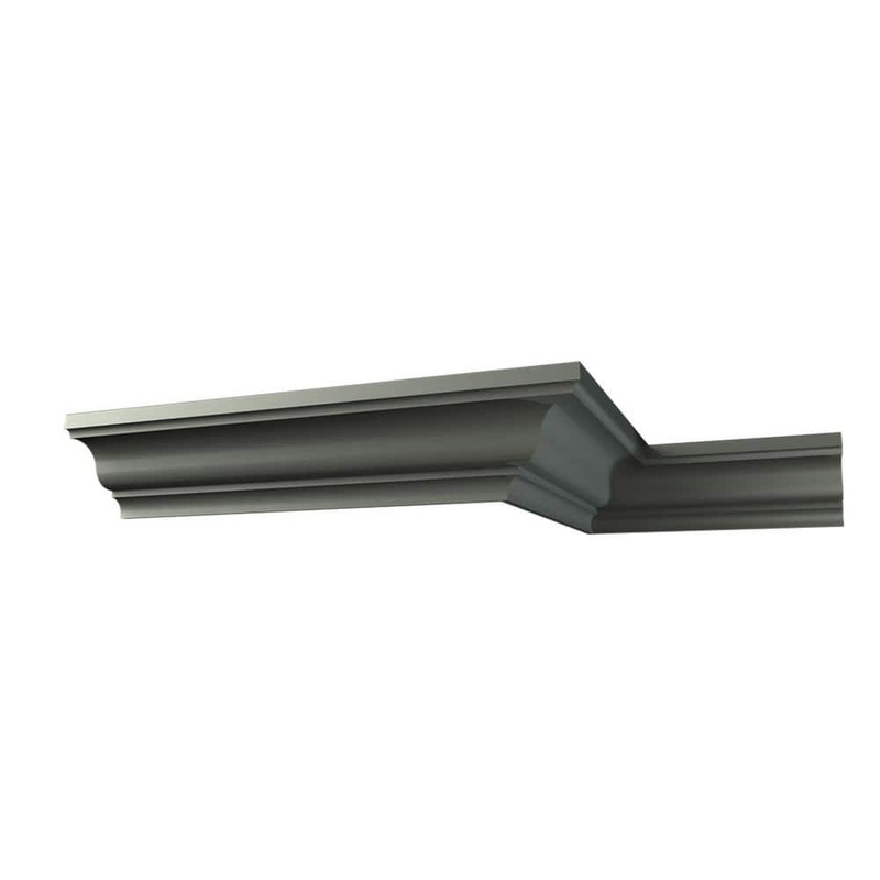 Ekena Millwork Margot 2.375 in. D x 3.375 in. W x 96 in. L Polyurethane Crown Moulding