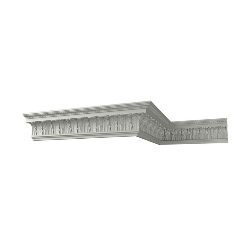 Ekena Millwork Micah 5.125 in. D x 8.625 in. W x 96 in. L Polyurethane Crown Moulding