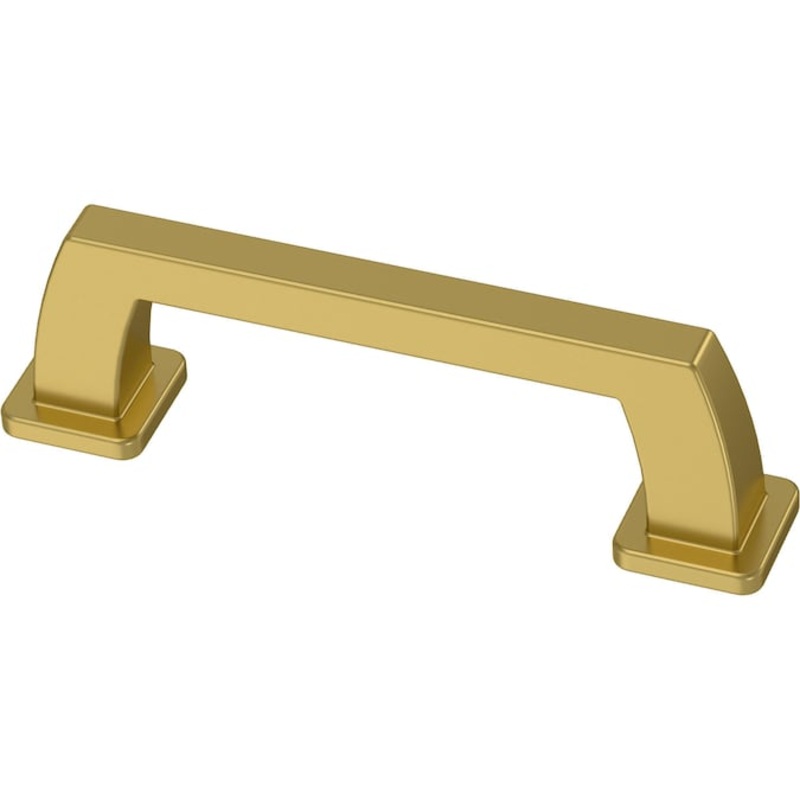Origin21 Origin 21 Mattis 3-in (76mm) Center to Center Brushed Gold Rectangular Handle Drawer Pull