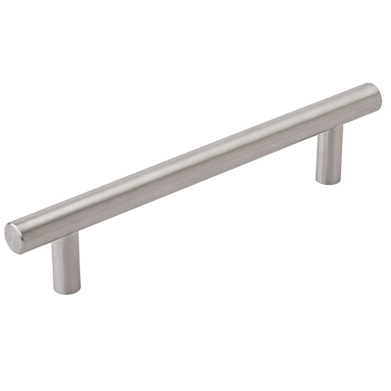 Amerock Bar Pulls 5-1/16-in (128mm) Center to Center Stainless Steel Cylindrical Bar Drawer Pull