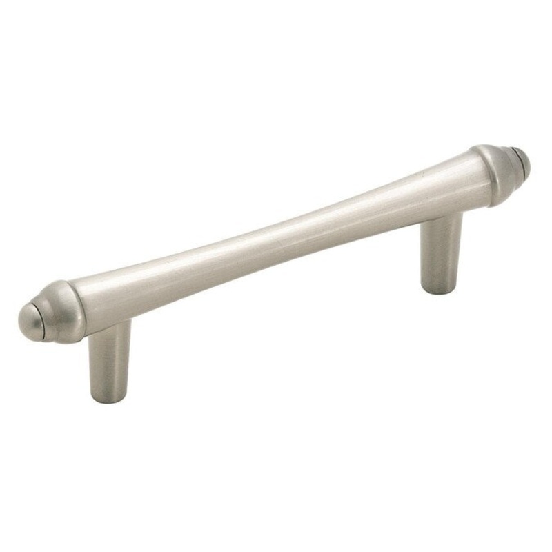 Amerock Divinity 3-in (76mm) Center to Center Satin Nickel Cylindrical Bar Drawer Pull