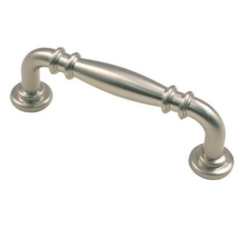 Generic Rusticware Traditional (76mm) Center to Center Satin Nickel Dual Mount Cylindrical Handle Drawer Pull