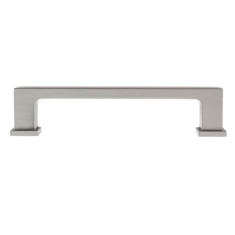 Sumner Street Home Hardware Chelsey 4-in (102mm) Center to Center Satin Nickel Rectangular Bar Drawer Pull