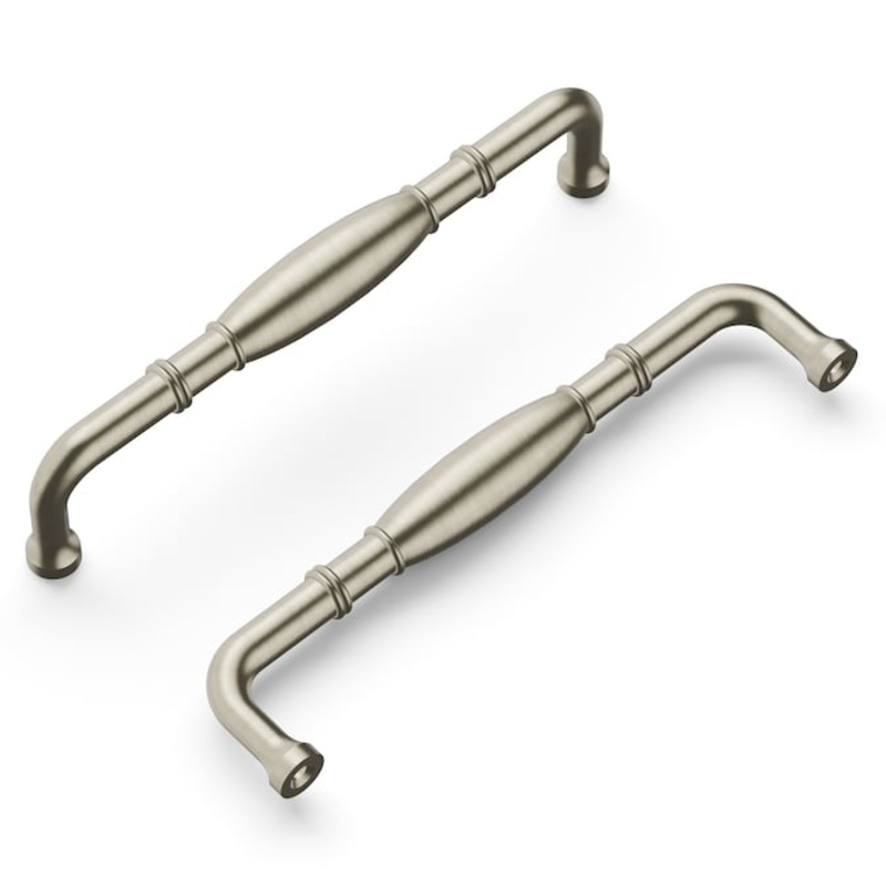 Hickory Hardware Williamsburg 5-1/16-in Center to Center Satin Nickel Rectangular Handle Drawer Pulls