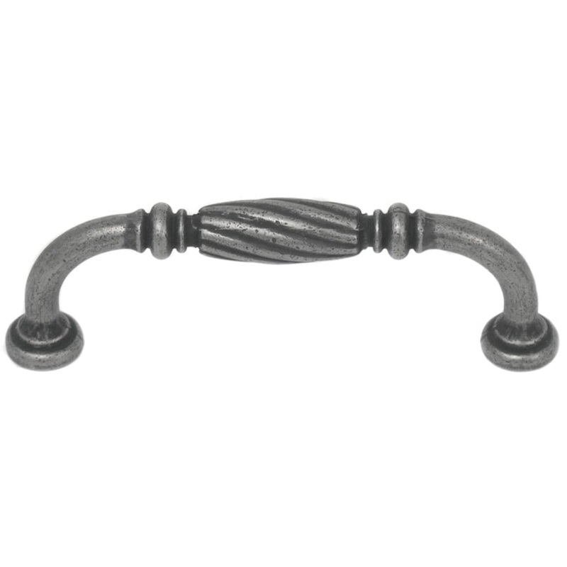 Laurey French Twist 3-in (76mm) Center to Center Antique Pewter Cylindrical Handle Drawer Pull