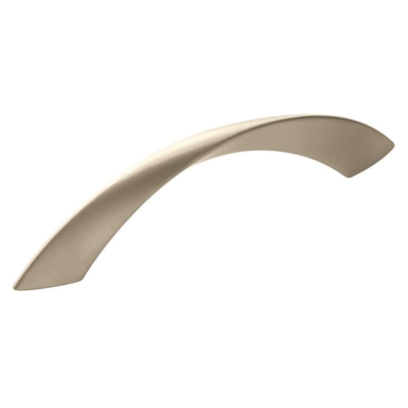 Amerock Essential’Z 5-1/16-in (128mm) Center to Center Satin Nickel Matte Arch Handle Drawer Pull