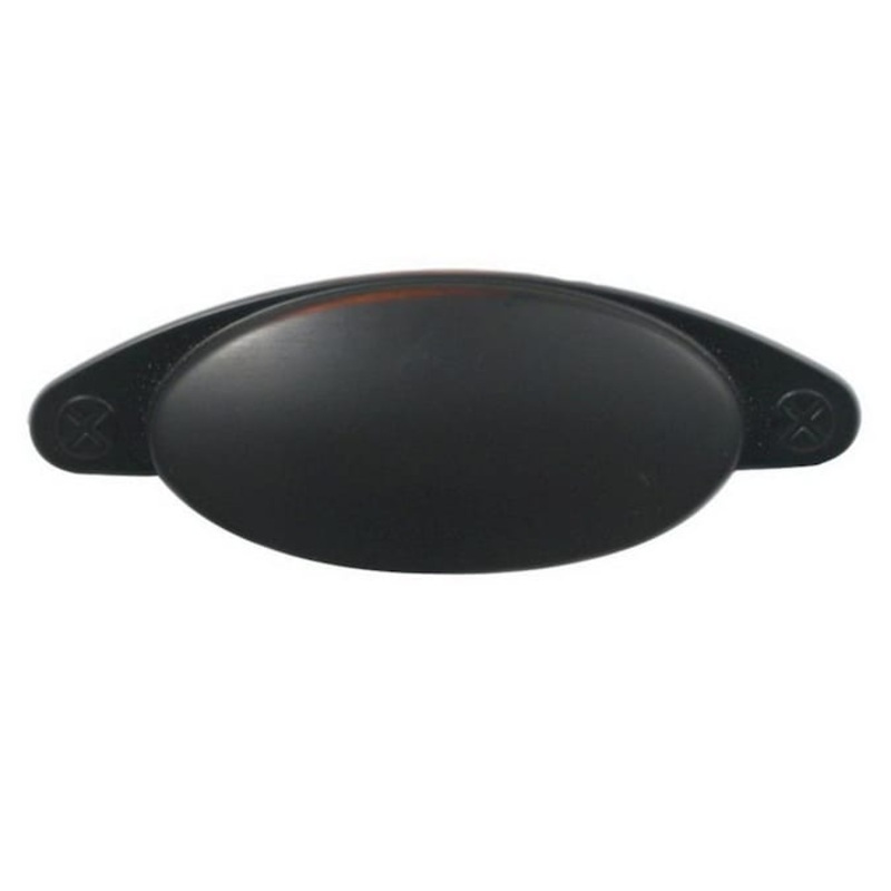 Rusticware Traditional 3-in (76mm) Center to Center Oil-Rubbed Bronze Dual Mount Oval Handle Drawer Pull