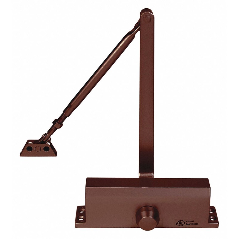 TOWNSTEEL Aluminum Light Duty Door Closer, Grade 3, Adjustable Parallel Mount