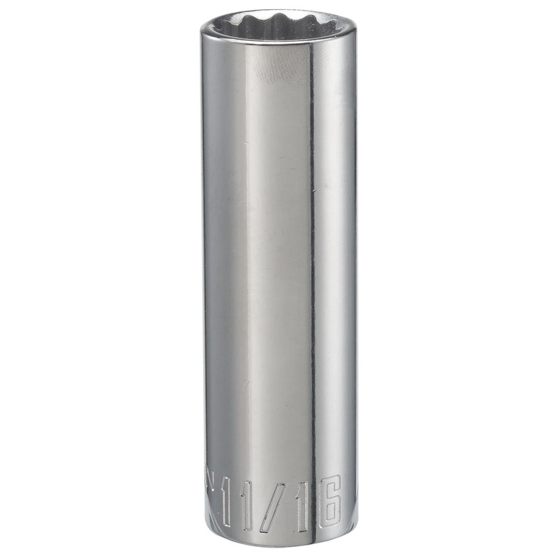 Craftsman 11/16 in. SAE 12 Point Deep Socket, 1/2 in. Drive