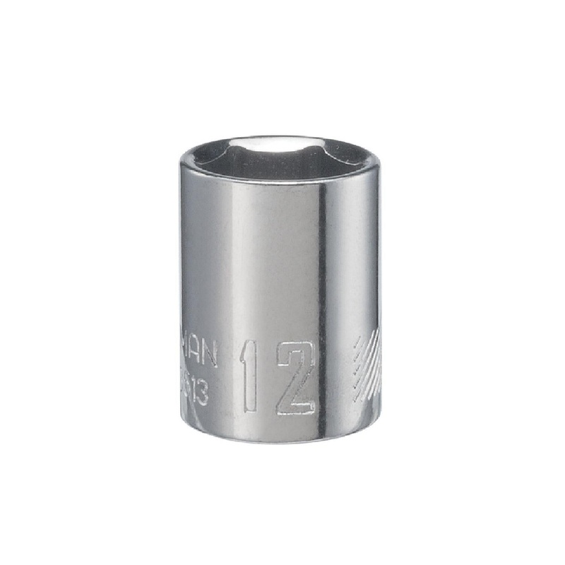 Craftsman 12mm Metric 6-Point Shallow Socket, 1/4 in. Drive
