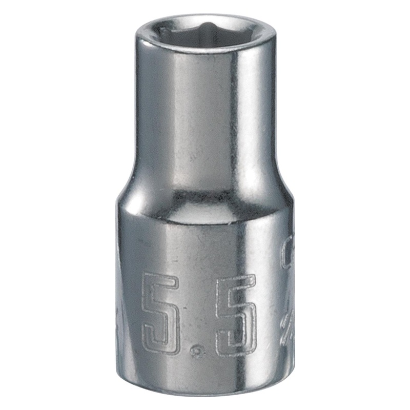 Craftsman 5.5 mm Metric 6 Point Standard Shallow Socket