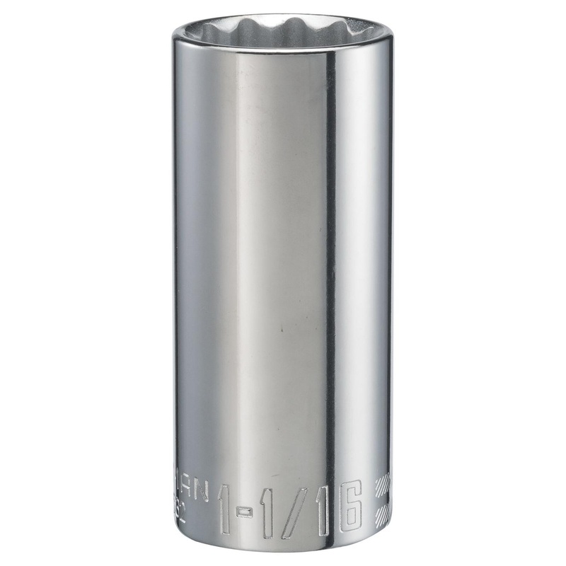 Craftsman 1-1/16 in. SAE 12 Point Deep Socket, 1/2 in. Drive