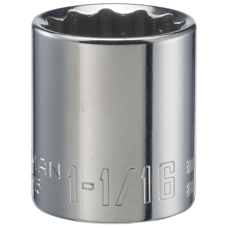 Craftsman 1-1/16 in. X 1/2 in. Drive 12 Point Socket
