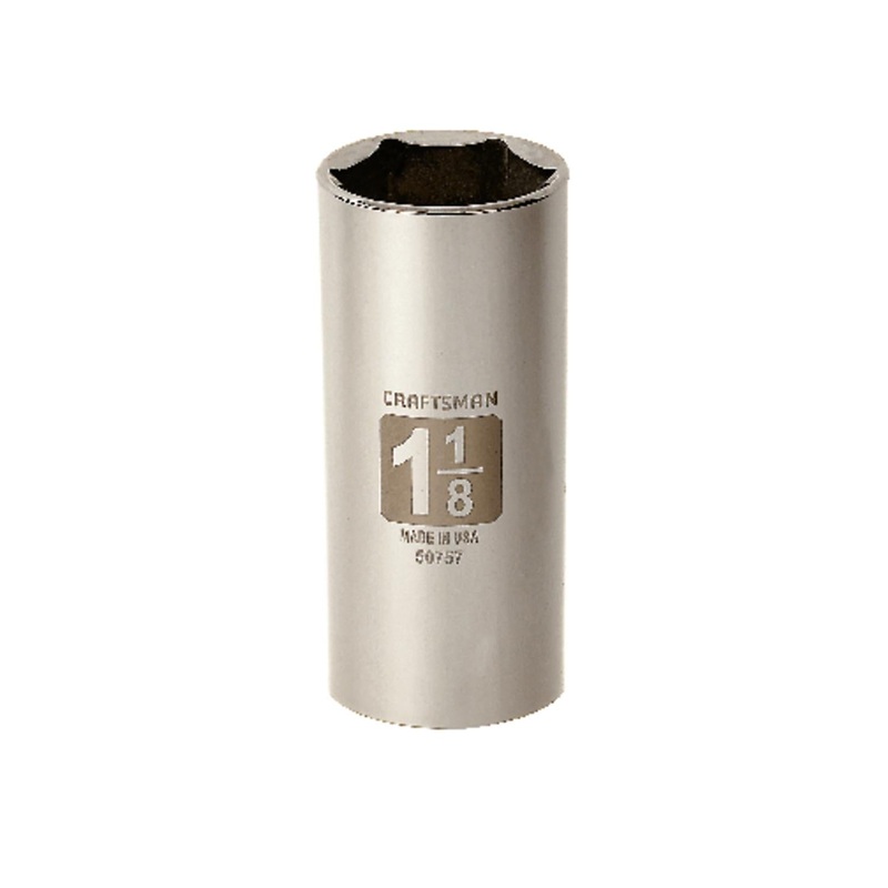 Craftsman 1-1/8 in. SAE 6 Point Deep Socket, 1/2 in. Drive