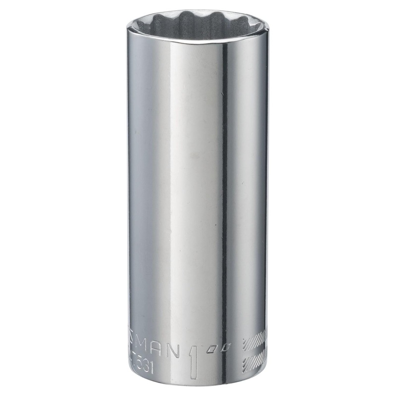 Craftsman 1 in. SAE 12 Point Deep Socket, 1/2 in. Drive