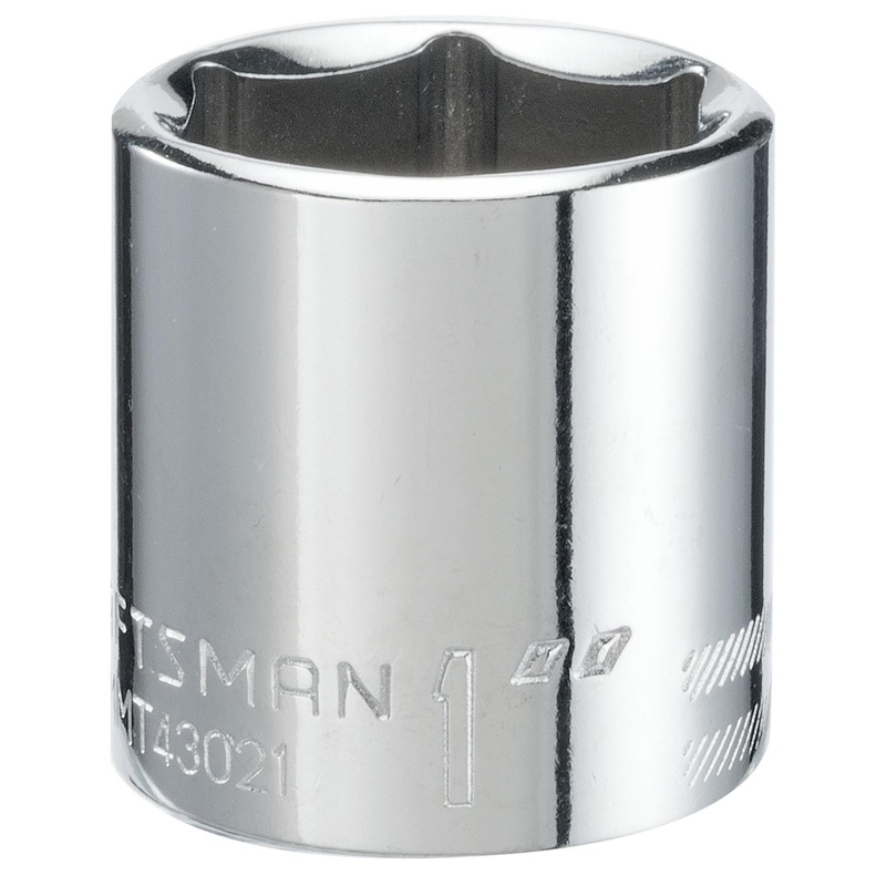 Craftsman 1 in. SAE 6 Point Shallow Socket, 3/8 in. Drive
