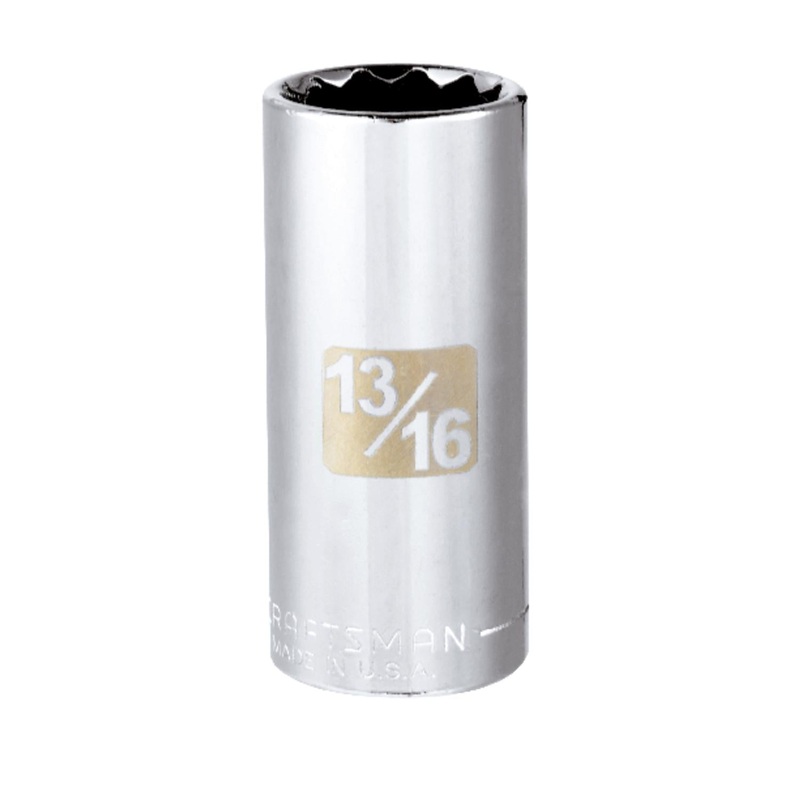 Craftsman 13/16 in. SAE 12 Point Deep Socket, 3/8 in. Drive