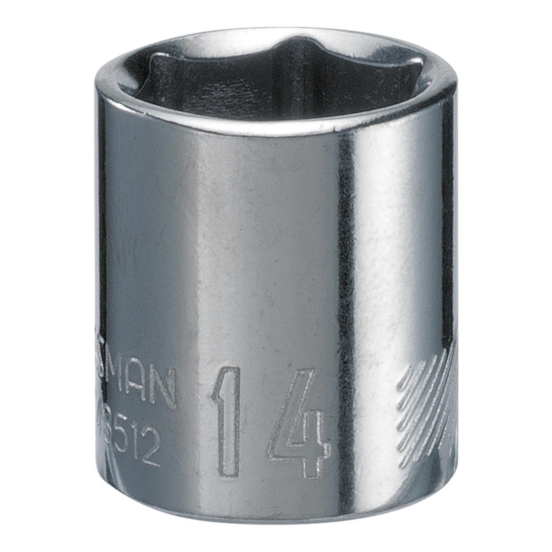 Craftsman 14mm Metric Shallow Socket – 1/4 in. Drive, 6 Point