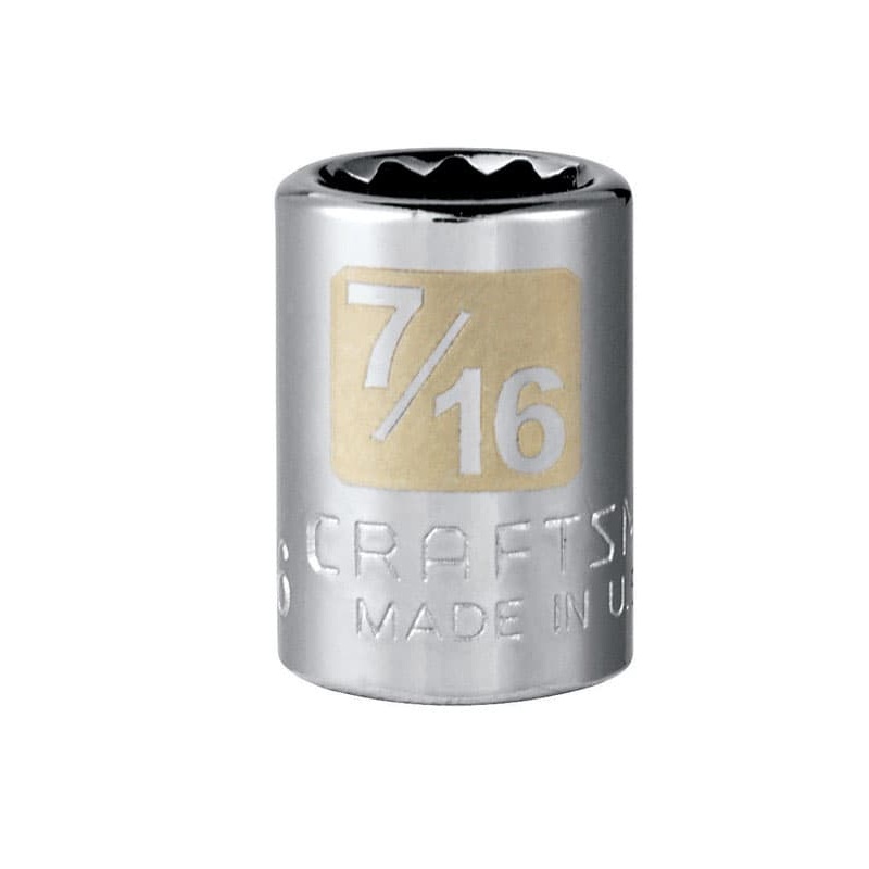 Craftsman 7/16 in. SAE 12 Point Standard Socket – 1 pc
